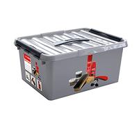 Sunware Q-Line Shoe Polish Box with Insert, Metallic Black, 15 Litre