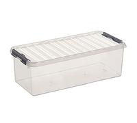 Sunware Q-Line Storage Box, Transparent Metallic, 9.5 Litre