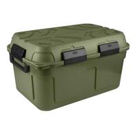 Sunware Q-Line Waterproof Storage Box, 130 Litres, 790 x 545 x 425 mm, Green/Black