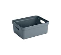 Sunware Sigma Home Storage Box, Blue Grey, 24 Litre