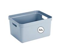 Sunware Sigma Home Storage Box, Blue Grey, 32 Litre