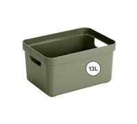 Sunware Sigma Home Storage Box, Dark Green, 13 Litre