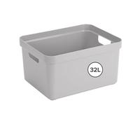 Sunware Sigma Home Storage Box, Light Grey, 32 Litre