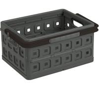Sunware Square Folding Box with Handle, Anthracite/Black, One Size