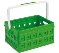 Sunware Square Folding Box 24 Litre With Handle Green White colour