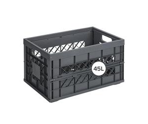 Sunware Square Heavy Duty Folding Box 45 Litre Anthracite colour