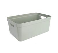 Sunware Storage Box Plastic 45 Litres Light Green Toy Organiser