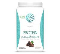 Sunwariior Shape Protein & Collagen Greens - Chocolate Flavoured, Gluten Free Vegan 750g