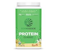 Sunwarrior Classic Plant-Based Vanilla Protein Powder, 750 g