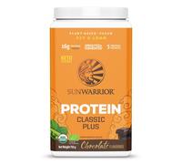 Sunwarrior Classic Plus Organic Chocolate-Flavoured Protein - 750g Powder