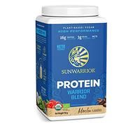 SUNWARRIOR Warrior Blend Plant Based Raw Vegan Pea Protein Powder with Hemp Protein and MCTs from Coconut Mocha 750 g