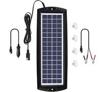 Sunway Solar Solar Car Battery Trickle Charger & Maintainer 12V Solar Panel Power Kit Portable for Car Automotive RV Marine Boat Motorcycle Truck Trailer Tractor Powersports Snowmobile Farm Equipment