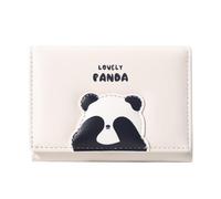 Sunwel Fashion Cute Panda Wallet Small Cash Pocket ID Window Card Holder for Women Girls, CREAM, Cute