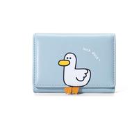 Sunwel Fashion Small 3D Duck Wallet for Girls 3D Wallet ID Card Holder Coin Purse for Women, 246 Light Blue, Small, Duck