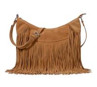 Sunwel Fashion Women Fringe Hobo Bag Western Purse Shoulder Bag Vegan Suede Tassel Hippie Crossbody Bag, Light Brown