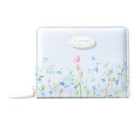 Sunwel Fashion Women Girls Wallet with Floral Prints Small Wallet with Coin Pocket, ID Window and Card Slots, Daisy, Tulip, Lavender, Lily of the Valley, Lily of the Valley, Coquette