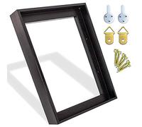 Sunwes Canvas Floater Frames 12x12inch 1.25inch Deep Custom Size Removable Stretched Canvas Wall Art Painting Frame Decor (Black), 12 in x 12 in