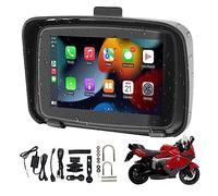Sunweyer Portable Screen for Carplay Wireless Android Auto for Motorcycle,5 Inch IPX7 Waterproof Touchscreen,Auto GPS Navigation,5G Dual Bluetooth,Support Siri/Google Assistant