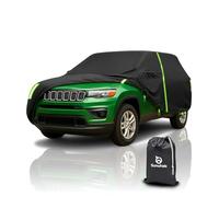 Sunwhale Custom Fit for Compass Car Cover 2007-2025 & 100% Waterproof with Zipper Door & Side Mirror Zipper Pockets All Weather Snowproof Rain Dust Hail UV Protection Outdoor Full Cover