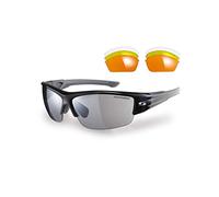 Sunwise Evenlode Sports Sunglasses for Women & Men, Suitable for Sporting Activities & Leasure Purposes - Water & Impact Resistant Men's Sunglasses with Wrap Around Lense - One Size - Black