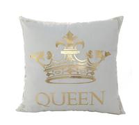 Sunwords Gilding Queen King Print Throw Pillow Case Cushion Cover Car Home Sofa Decor 18" x 18"