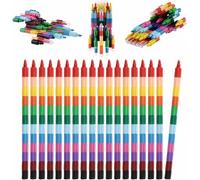 Sunwuun 18 PCS Party Bag Fillers for Kids,Crayons for 2 3 4+Years Old,Colouring Pencils Crayons For Children(12colors In 1),Toddler Party Bag Fillers,Crayons Personalised