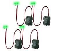 Sunwuun 4 PCS Halloween LED Glowing Light Up Eyes for Costume Cosplay,Masks,Skulls,Skeleton, Pumpkin,Halloween Decoration Lights for Indoor Outdoor Decoration(Battery Not Included) Green