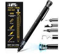 Sunwuun Dad Gifts for Christmas, Gifts for Men, 11 in 1 Multi Tool Ballpoint Pen Mens Gifts, Birthday Gifts for Him, Mens Gifts for Christmas, Gifts for Men Who Have Everything (Black)