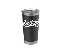 SUNY Cortland Dad Red Dragons Script Father's Stainless Steel Insulated Tumbler