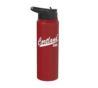 SUNY Cortland Dad Red Dragons Script Father's Stainless Steel Insulated Water Bottle