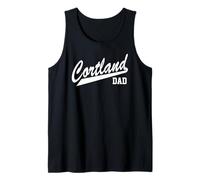 SUNY Cortland Dad Red Dragons Script Father's Tank Top