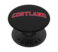 SUNY Cortland Red Dragons Classic Arched Type PopSockets Adhesive PopGrip