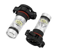 Sunydog 100W COB LED Fog Light Bulbs, Super Bright White Car Bulbs for 2015-2018, with Amazing Lighting and Plug and Play Installation, 2PCS 6000K Bulbs