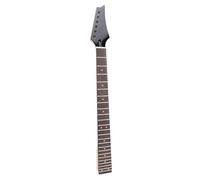 Sunydog 24 Fret Maple Guitar Neck for Ibanez Guitars, Glossy Black, Rosewood Fretboard, Sturdy and Comfortable, Orange Dot Inlays with Quick Position Identification