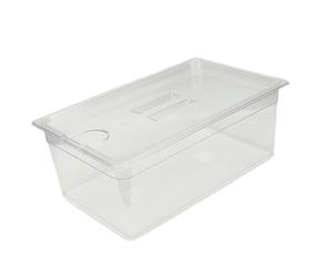 Sunydog 25L Transparent Slow Cooker Container with Lid Easy Cleaning for Various Ingredients Spacious PP Bin