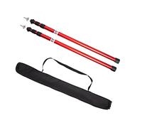 Sunydog 2pcs Thicken Aluminum Alloy Tent Pole Adjustable Tent Support Rods Beach Shelter Tarp Awning Pole Replacement Poles Accessories for Camping Hiking Backpacking Tent