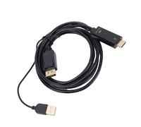 Sunydog 3840x2160P HD DisplayPort Cable, 24K Gold Plated, 1.8m Length, Plug and Play, Strong Durability, Suitable for Various Displays, HD to DisplayPort Cord for Clear Images, E