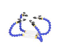Sunydog Aluminum Alloy Flexible Arm Third Hand Tool for Model Airplane Repairs Base Clamping for Soldering, 15mm Opening, Universal Joint Pipes Included (4 arms)