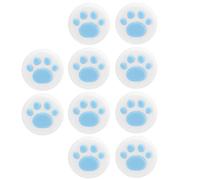 Sunydog Cat Joystick Grip Caps, Silicone for/Lite, Skid Resistant, 10 Units (Blue claws on white)