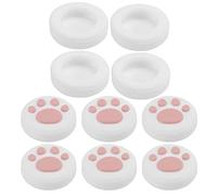 Sunydog Cat Joystick Grip Caps, Silicone for/Lite, Skid Resistant, 10 Units (White background pink claws)