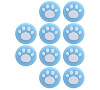 Sunydog Cat Joystick Grip Caps, Silicone for/Lite, Skid Resistant, 10 Units (White claws on blue background)
