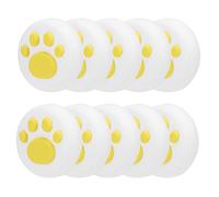 Sunydog Cat Joystick Grip Caps, Silicone for/Lite, Skid Resistant, 10 Units (Yellow claws on white)