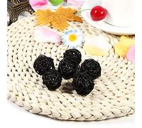 Sunydog Colorful Decorative Rattan Balls Ornaments Wedding Christmas Party, Set 20pcs - Premium Quality, Durable (Black)