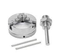 Sunydog Compact Self-Centering Chuck with Special Locking Structure for Woodworking Lathe (Connecting Rod & 3 Jaw Chuck)