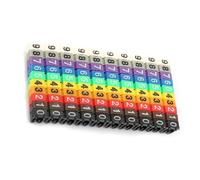 Sunydog Digital Number Tube Wire Number Label Tube Cable Marker Colorful Cable Management - Premium Quality, Durable (100PCS KCM-2.5MM 2.5 square meters)