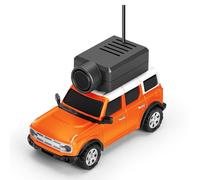 Sunydog Gyro Stabilized RC Vehicle, WiFi FPV Mini Camera Car 2.4G Remote Control Toy with LED Light, APP Controlled for Kids Adults, Easy to Connect and Play (Orange)