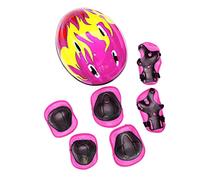 Sunydog Kids Ive Gear, 7pcs Set with Helmet Set 7 Pieces SetsKnee Pads