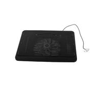Sunydog Laptop Cooler Pad with Quiet Fans for 14" or Below Notebook, Ergonomic Design with USB Hub, Lightweight Metal Mesh (Black)