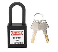 Sunydog Lockout Tagout Lock, 38mm Nylon Resistant Non Slip Keyed (Black)