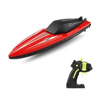 Sunydog Mini Speed Boat with Remote Control for , Adults, Boys, Girls, High Speed Boat with 2 Batteries for Swimming Pools and Lakes (Red #-1)